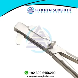 Heavy Duty Haussman's Emasculator Double Crush Bloodless Ring Aplicador Instrumento veterinario con dedos de expansión con muescas - Product Image 3