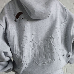 เสื้อฮู้ดดี้ผู้ชายไซส์ใหญ่พิเศษ ผ้าฟลีซ สไตล์สตรีทแวร์ สำหรับฤดูหนาว อุ่นหนา ผ้าฝ้าย ดีไซน์เรียบง่าย - Product Image 5