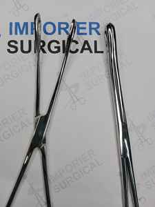 Fórceps de sujeción de esponja Foerster, mandíbulas dentadas rectas, acero inoxidable de grado quirúrgico - Product Image 4