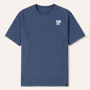 Camiseta de Algodón de Primera Calidad, Estilo Streetwear, Lavado Ácido, Tela Suave y Elegante, Ropa Casual Cómoda - Product Image 1