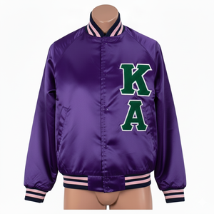 Chaqueta Bomber de la Hermandad Alpha Kapa Alpha, Chaqueta Personalizada para Hombre y Mujer, Cortavientos con Logotipo Bordado, Ropa Griega Personalizable - Product Image 6