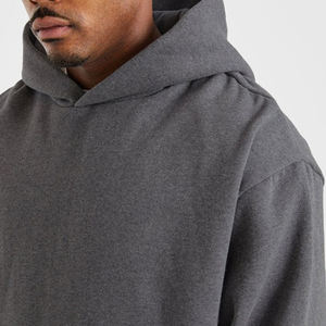 Sweat-shirt à capuche personnalisé pour homme, coupe ample, épaules tombantes, tissu épais, manches longues, style oversize - Product Image 5