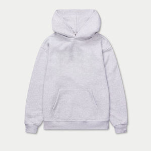 เสื้อฮู้ดดี้ทรงโอเวอร์ไซส์ผ้าฟลีซหนานุ่ม 100% คอตตอน  แบบเรียบ  ไม่มีลาย  ทรงหลวม  ไหล่ตก  หนักแน่น  GSM หนา  เหมาะสำหรับผู้ชาย  ทรงบ็อกซี่ - Product Image 5