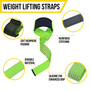 Correas de Muñeca para Entrenamiento de Gimnasio, Fitness y Culturismo, Resistentes, Transpirables, de Neopreno, Antideslizantes, para Levantamiento de Pesas - Product Image 3