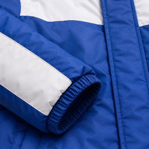 <b>Boys</b> Blue White Color Blocking Winter Snowsuit Full Length Hooded Waterproof With Side Pockets Casual Tracksuit - Product Image 6