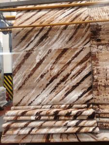 Ensemble de tapis rectangulaires modernes Adiva en jacquard tissé, fabriqués à la machine, à poils longs, résistants aux taches, en polypropylène, jute et polyester pour la maison - Product Image 3