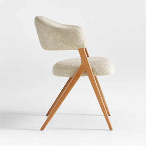 Fauteuil de salle à manger vintage de haute qualité Coussin en tissu de luxe de loisirs avec pieds en métal Vente en gros directe du fabricant - Product Image 6