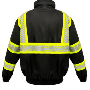 Nueva ropa de trabajo de invierno Hi Vis, chaqueta de seguridad de alta visibilidad con cremallera para hombres, chaqueta de trabajo de seguridad reflectante duradera para hombres - Product Image 3