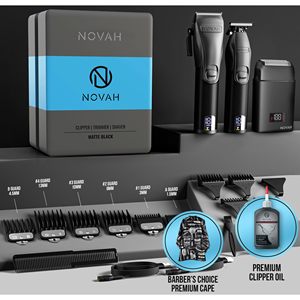 Kit de tondeuses à cheveux sans fil professionnelles pour hommes, avec rasoir à grille et source d'alimentation USB et batterie - Product Image 2