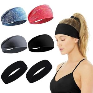 Bandeau de sport anti-transpiration et antidérapant en PU fin pour femme – Idéal pour la course, le cyclisme, le football, la gym et le yoga - Product Image 1