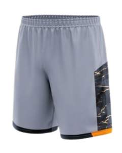Conjunto de Fútbol Personalizado en Gris y Naranja con Pantalones Cortos, Uniforme de Fútbol Transpirable de Poliéster para Entrenamiento, Partido y Deportes de Equipo - Product Image 4