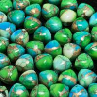 AAA + haute qualité taille personnalisée billion forme naturel paon cuivre Kingman Turquoise Cabochon vert bijoux en pierres précieuses en vrac