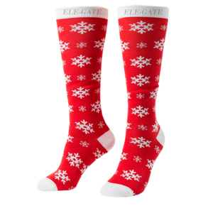 Calzini Termici Natalizi Super Confortevoli per Uso Quotidiano, Taglia Unica, Morbidi ed Elastici con Motivo a Fiocchi, Confezione Monouso Calda - Product Image 2