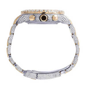Montre de luxe en diamant glacé pour hommes Hip Hop rappeurs Streetwear pleine Moissanite montre-bracelet tendance mode - Product Image 4