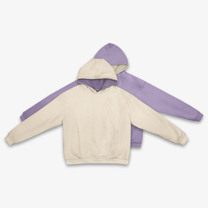 Sudadera con capucha extragrande de invierno de secado rápido transpirable de poliéster/algodón lavado ácido de alta calidad OEM de peso pesado personalizado al por mayor - Product Image 2