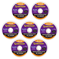 MÉCANICIEN R350 1.0/1.5/2.0/2.5/3.0/3.5/4.0mm largeur 1.5m longueur dessoudage tresse soudure dissolvant pur cuivre soudure mèche fil cordon