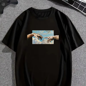 Camiseta de manga corta de nuevo estilo para hombre, stock holgado de algodón de buena calidad personalizado, ropa a granel, fardo de ropa mixta, ropa usada - Product Image 1