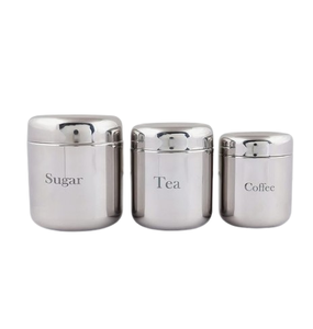 <b>Sugar</b> Jars Kitchen Storage Box Engraved Design Metal Kitchen <b>Canisters</b> with Lids Storage Box Tea Coffee <b>Canister</b> - Product Image 4