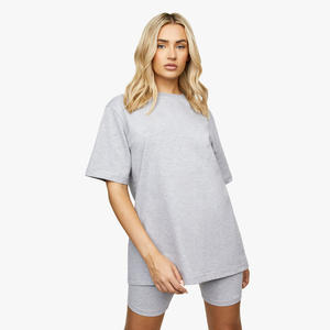 ขายส่งโลโก้ที่กำหนดเองผ้าฝ้าย100% ผ้าขนาดใหญ่เฮฟวี่เวท Unisex บวกขนาดเสื้อยืดว่างเปล่า - Product Image 2