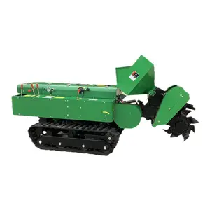 36 high-power diesel engine crawler trenching and fertilizer spreading machine agricultural remote control trenching machine