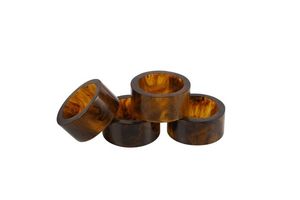 Trinity ronds de serviette lot de 4 accessoires de table à manger de luxe Design décor de table élégant porte-serviettes décoratif pour salle à manger - Product Image 5