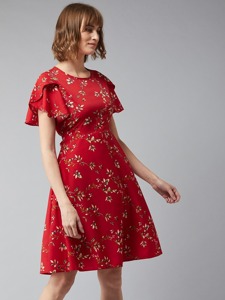 Robe mi-longue en forme de A de luxe UNITY LUXURE pour femmes, tissu en crêpe doux et respirant - Product Image 3
