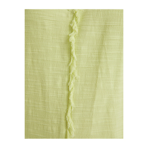 เดรสผ้าคอตตอนผสมวิสโคส คอวี ความยาวปานกลาง สไตล์ลำลอง - Product Image 5