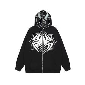 Sudadera con capucha con lavado ácido para hombre 100% algodón ropa de calle pesada Sudadera con capucha de gran tamaño para invierno Sudadera con capucha en blanco teñida lisa - Product Image 1