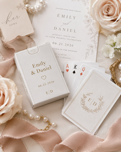 Sin Pedido Mínimo, <span class=keywords><strong>Cartas</strong></span> <span class=keywords><strong>de</strong></span> Juego Personalizadas <span class=keywords><strong>de</strong></span> la Mejor Calidad para Bodas, Mazo Personalizado con Caja - Product Image 4