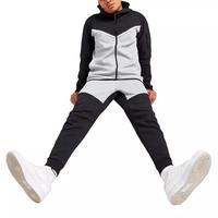 Nouvel ensemble de survêtements de sport de qualité supérieure pour hommes, en molleton technique, à capuche, décontracté, pour la salle de sport et l'entraînement, deux pièces