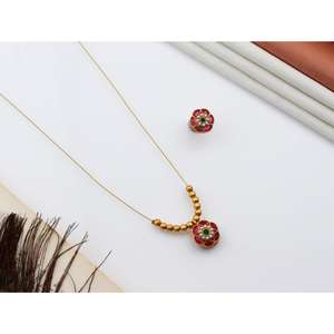 Conjunto de Collar con Colgante de Diseño Clásico para Mujer con Piedras Únicas, Joyería Elegante para Mujer, para Bodas, Fiestas y Ocasiones Formales - Product Image 2