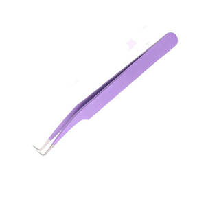 Pinces à cils professionnelles de qualité supérieure, durables, en acier inoxydable, antistatiques, avec une prise parfaite, logo personnalisé, personnalisables - Product Image 3