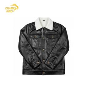 Chaquetas de Cuero Vacuno de Alta Calidad con Cuello Alto y Logotipo Frontal, Impermeables y Ecológicas - Product Image 1