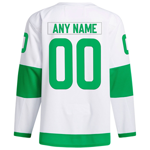 Vente en gros 100% polyester Maillot de hockey sur glace personnalisé à manches longues respirant sublimation Chemises d'équipe sportive Technique de broderie - Product Image 3