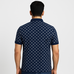 Venta al por mayor de los hombres personalizados XL verano para Polo de manga corta de punto de primera calidad con impresión digital - Product Image 2