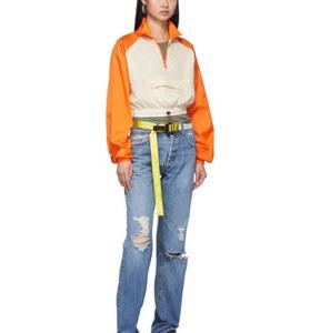 Chaqueta cortavientos personalizada para mujer al por mayor, jersey de calle alta, ropa de verano, chaqueta de nailon, Chaqueta ligera de bloque de color - Product Image 3