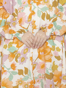 Nouveau design de robes musulmanes pour femmes en vente en gros ensemble de cordons modestes à manches longues à imprimé floral disponible au prix de gros depuis l'Inde - Product Image 6