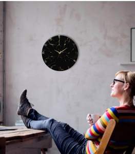 Reloj de Pared de Lujo Hecho a Mano con Resina, Tema Oceánico, Moderno, Impermeable, de Gran Tamaño, Luz Nocturna, Decoración para el Hogar, Comedor, Reloj de Pascua - Product Image 2