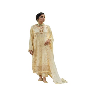 MI Creation, colección de ropa informal para mujer de 3 piezas, hermosa y elegante viscosa, BUNAI, bordado de lentejuelas, indio, pakistaní, para adultos - Product Image 1