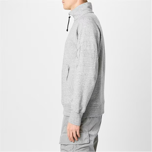 Nouveau design Sweat-shirt en molleton de coton pour homme Fermeture éclair Motif uni Style décontracté Numérique XL Collection d'hiver Fabriqué au Pakistan Vente en gros - Product Image 4