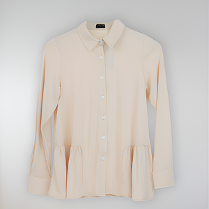 Shiva femmes de haute qualité vêtements pour femmes basique Polyester Blouse régulière manches longues décontracté-Style formel doux sensation de main solide - Product Image 1