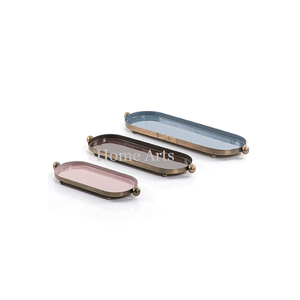 Ensemble de 3 plateaux à chocolats de différentes tailles Plateau à aliments de forme personnalisée de qualité supérieure pour hôtel et maison - Product Image 1