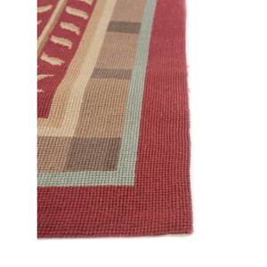 Tapisserie murale chinoise (c.1990) en ruban rouge/tissu de coton Wasabi pour décoration extérieure, bureau, chambre à coucher, à suspendre, utilisations multiples - Product Image 4