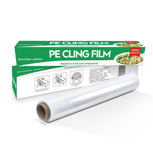 Vente en gros de film alimentaire alimentaire pour la cuisine 9 20 Micron LLDPE Film étirable alimentaire Contact Vietnam avec le meilleur prix OEM - Product Image 5
