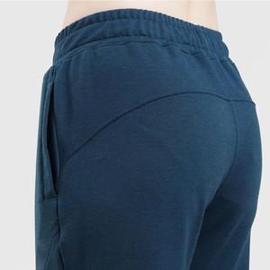 100% coton droit décontracté femmes taille haute pantalons de Yoga actifs poches latérales avec fermeture éclair pour courir pantalons et pantalons pour femmes - Product Image 5