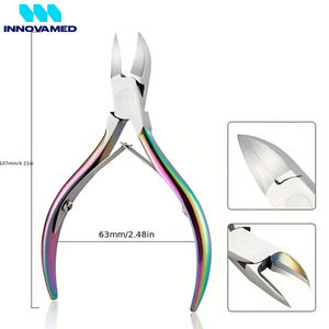 Precision Stainless Steel Cuticle Nippers Eco Friendly Manicure and Pedicure <b>Tool</b> for Dead Skin <b>Removal</b> Use on Nails and Fingers - Product Image 4