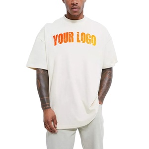 T-shirt pour homme en coton 100% tricoté, respirant, écologique, à séchage rapide, blanc uni, grande taille, streetwear, t-shirts personnalisés, vente chaude - Product Image 1