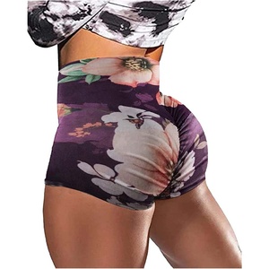 Fully Sublimated Ladies Workout Shorts Scrunch Butt Booty Shorts High Waist Yoga Gym Shorts - Product Image 3