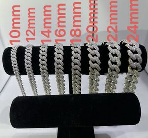 Bracelet en argent sterling 925 avec moissanite VVS, 18 mm, 8 pouces, plaqué or blanc - Product Image 2