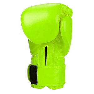 Guantes de boxeo de marca Descuento Premium Guantes de boxeo verdes Equipo Estampado Cuero de vaca Logotipo personalizado Sin marca PK OEM - Product Image 3
